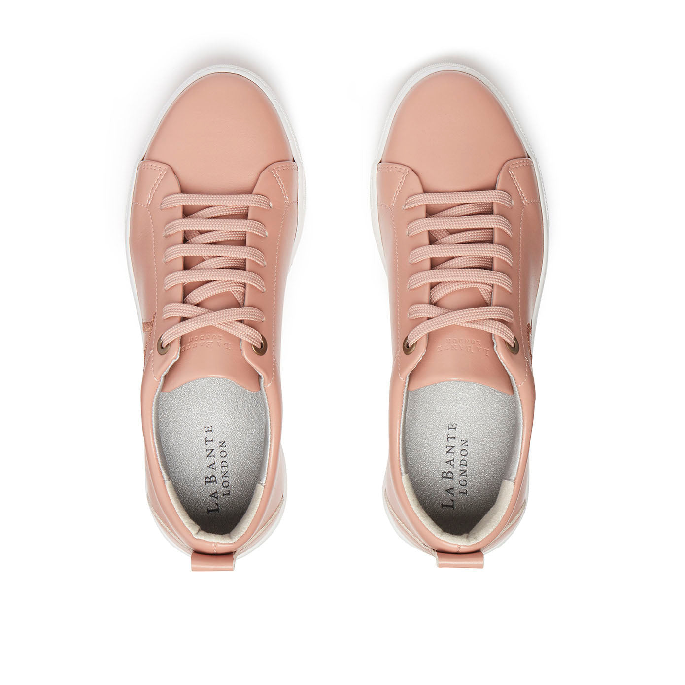 LB Nude Apple Leather Sneakers for Women - Scarvesnthangs