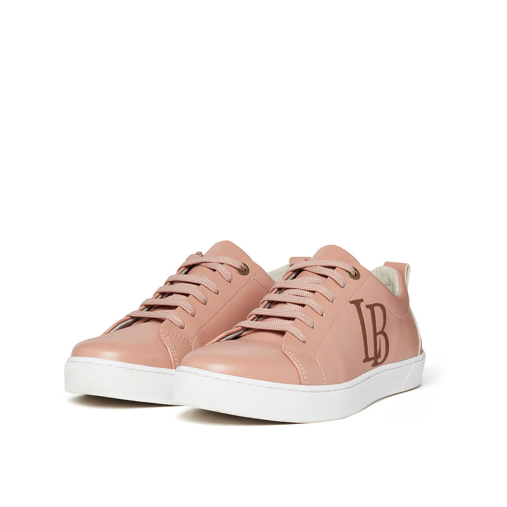 LB Nude Apple Leather Sneakers for Women-1