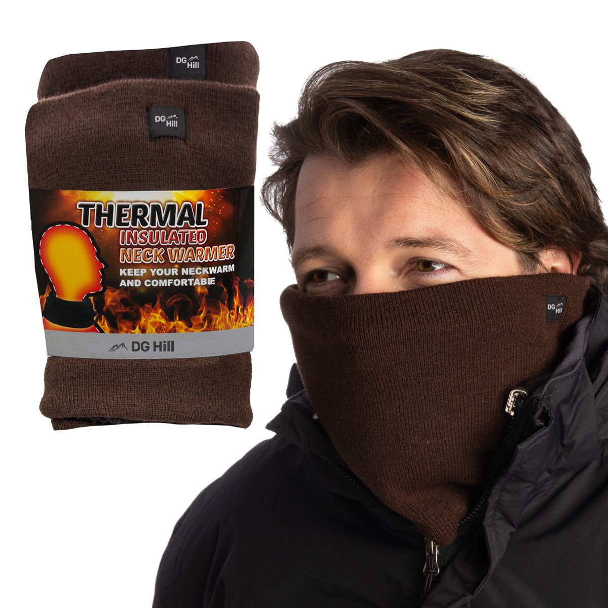 2pk Arctic Extreme Thermal Insulated Fleece Lined Neck Warmer - Scarvesnthangs