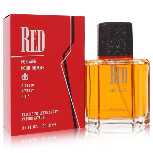 Red by Giorgio Beverly Hills Eau De Toilette Spray 3.4 oz (Men) - Scarvesnthangs