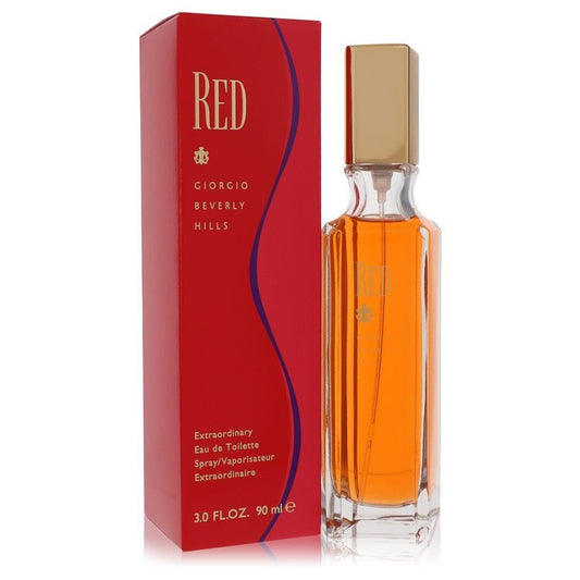 Red by Giorgio Beverly Hills Eau De Toilette Spray 3 oz (Women) - Scarvesnthangs