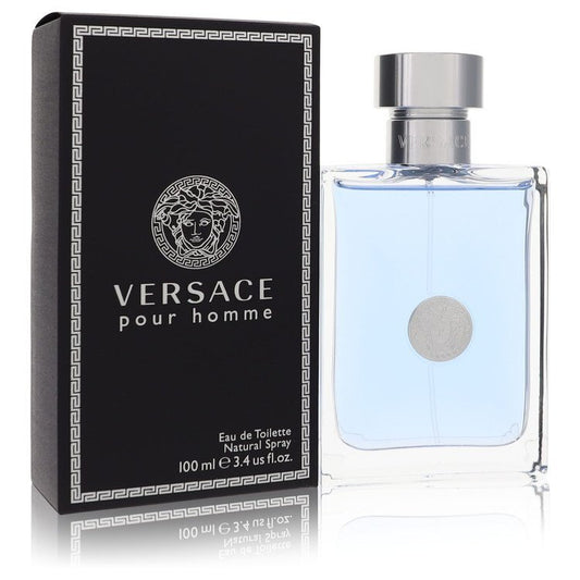 Versace Pour Homme by Versace Eau De Toilette Spray 3.4 oz (Men) - Scarvesnthangs