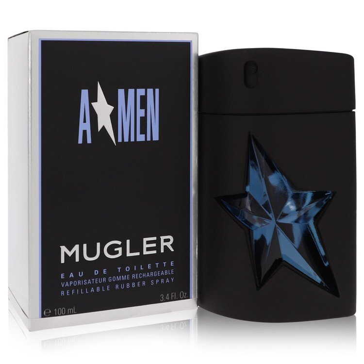 Angel by Thierry Mugler Eau De Toilette Spray Refillable (Rubber) 3.4 oz (Men) - Scarvesnthangs