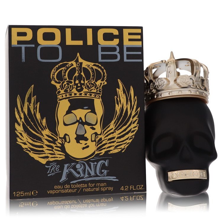 Police To Be The King by Police Colognes Eau De Toilette Spray 4.2 oz (Men) - Scarvesnthangs