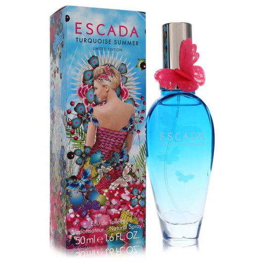 Escada Turquoise Summer by Escada Eau De Toilette Spray 1.6 oz (Women) - Scarvesnthangs