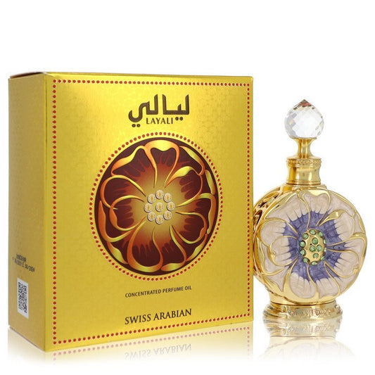Swiss Arabian Layali by Swiss Arabian Concentrated Perfume Oil 0.5 oz (Women) - Scarvesnthangs