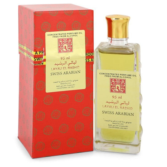 Layali El Rashid by Swiss Arabian Concentrated Perfume Oil Free From Alcohol (Unisex) 3.2 oz (Women) - Scarvesnthangs