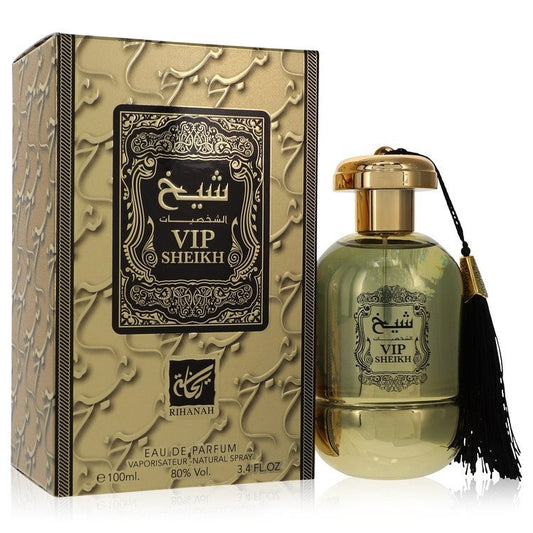 Rihanah VIP Sheikh by Rihanah Eau De Parfum Spray (Unisex) 3.4 oz (Men) - Scarvesnthangs