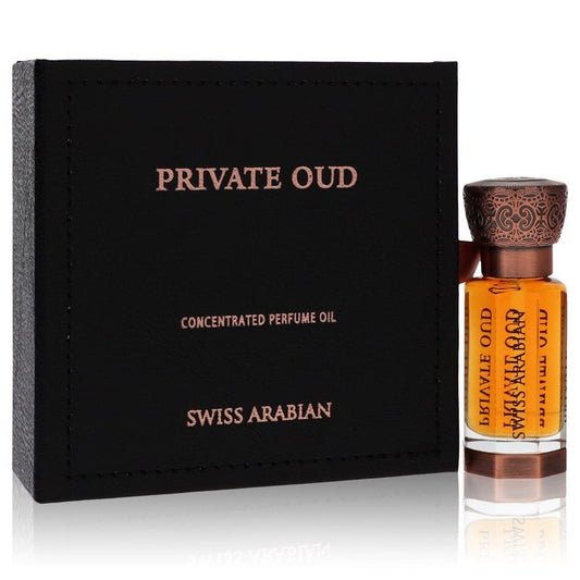 Swiss Arabian Private Oud by Swiss Arabian Concentrated Perfume Oil (Unisex) .4 oz (Men) - Scarvesnthangs