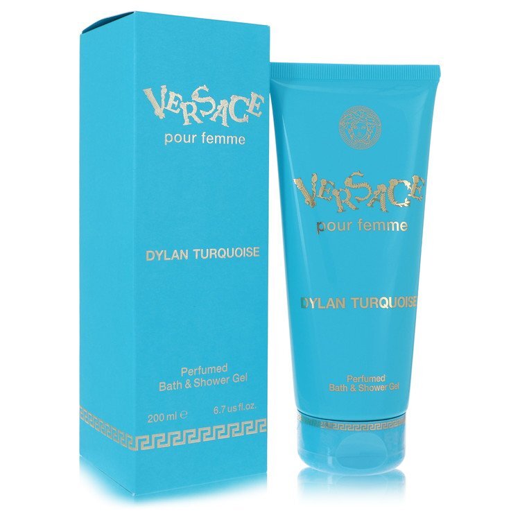 Versace Pour Femme Dylan Turquoise by Versace Shower Gel 6.7 oz (Women) - Scarvesnthangs