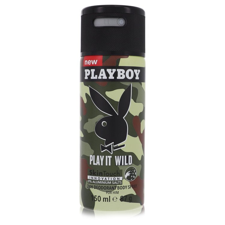 Playboy Play It Wild by Playboy Deodorant Spray 5 oz (Men) - Scarvesnthangs