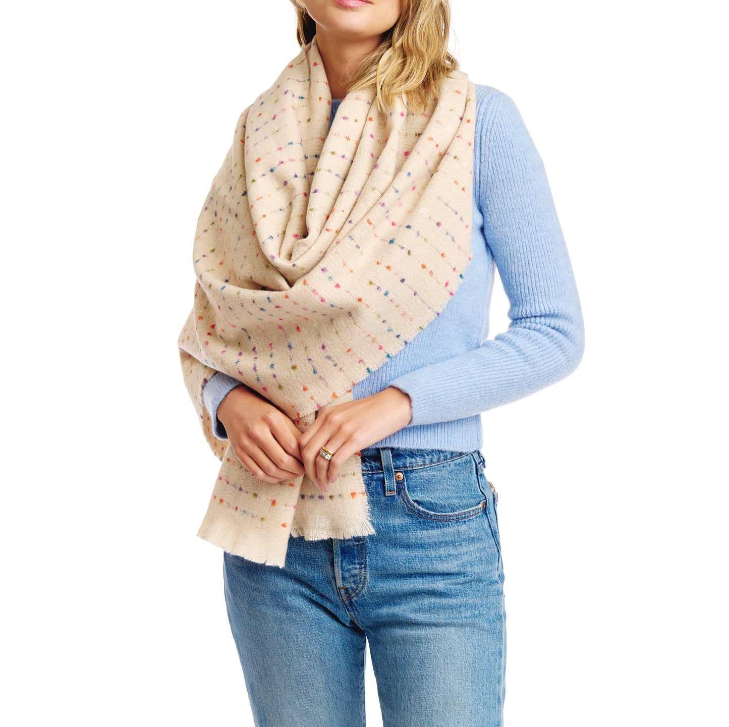 Color Stitch Cozy Scarf-0