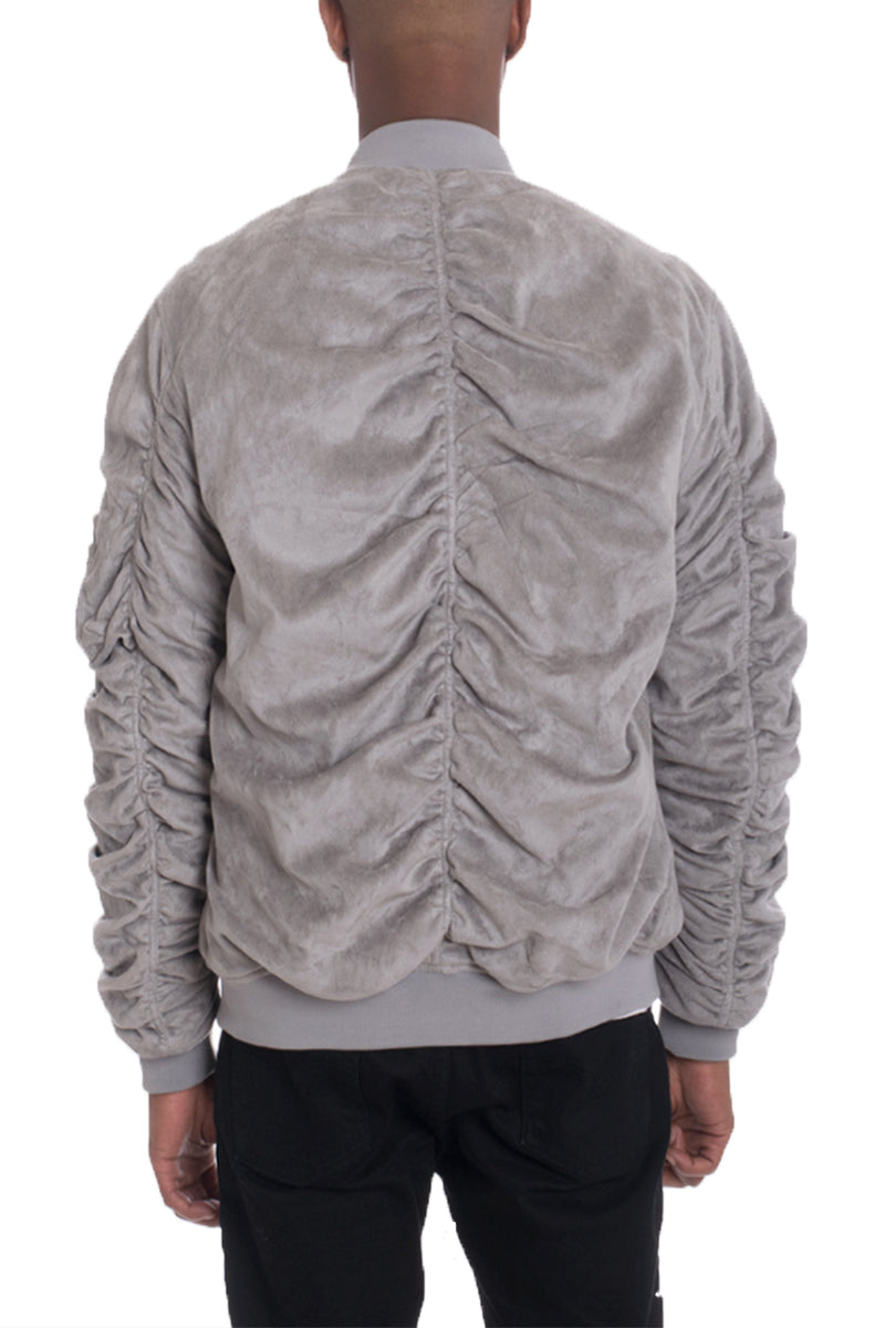 Faux Suede Tagged Bomber-2