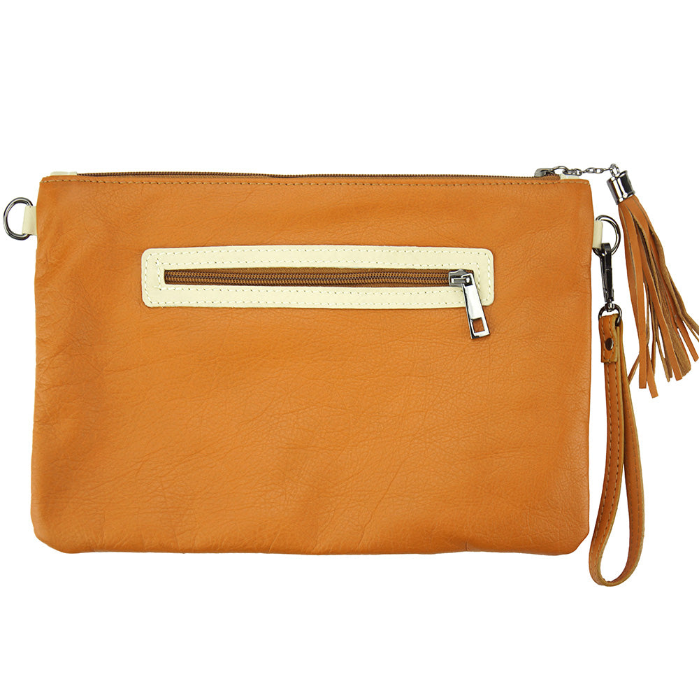 Teodora Clutch in smooth calfskin leather - Scarvesnthangs