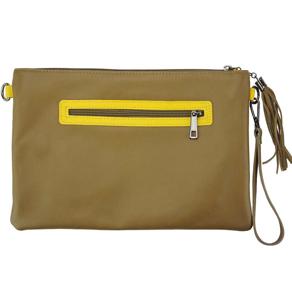 Teodora Clutch in smooth calfskin leather - Scarvesnthangs