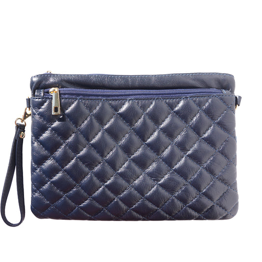 Wristlet made with quilted calf leather - Scarvesnthangs