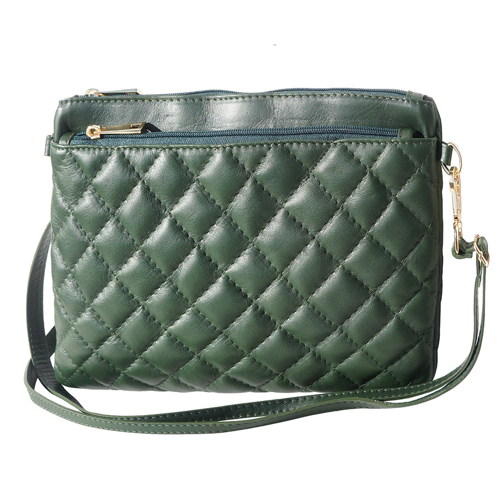 Wristlet made with quilted calf leather - Scarvesnthangs