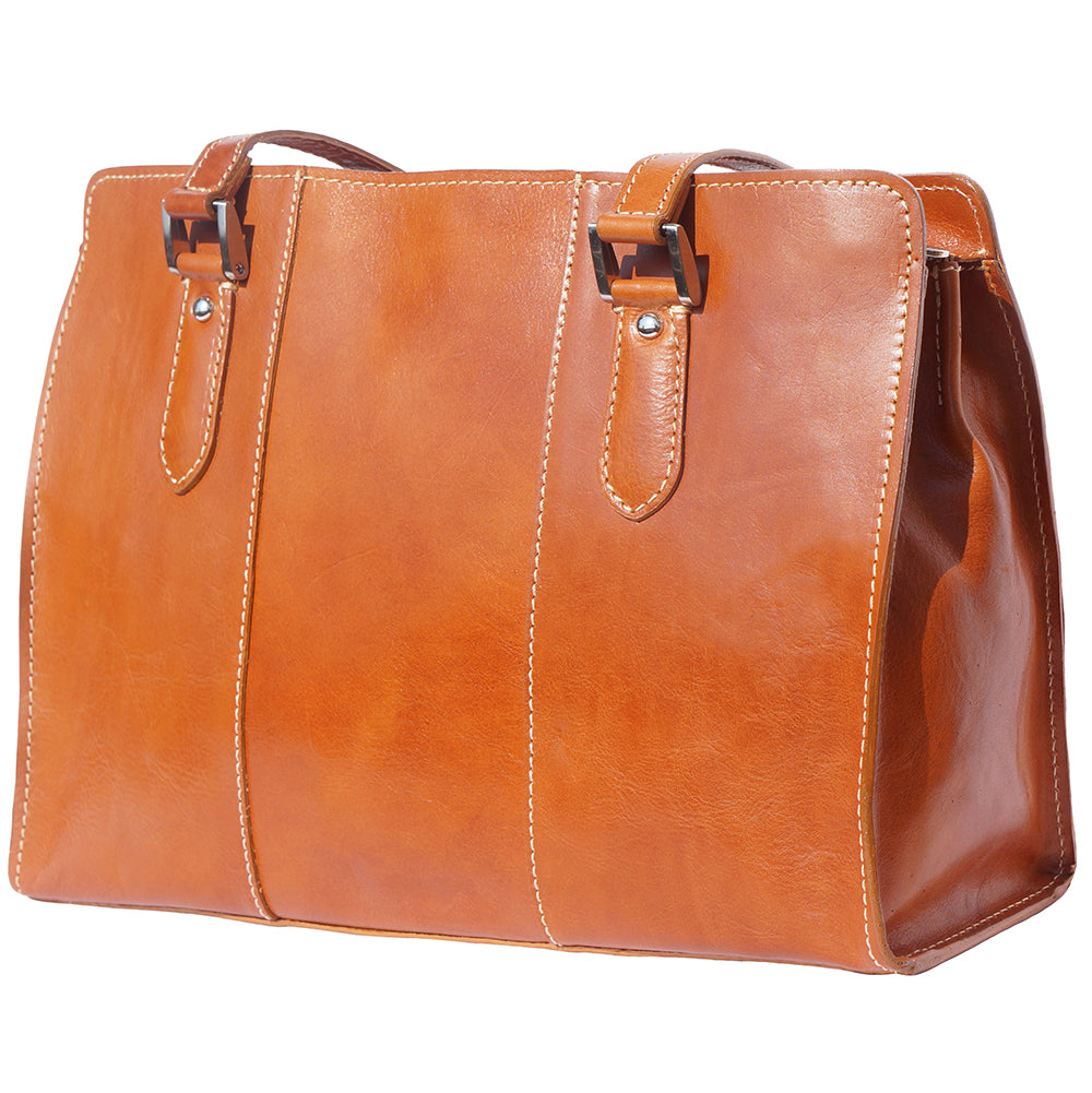Verdiana leather shoulder bag - Scarvesnthangs