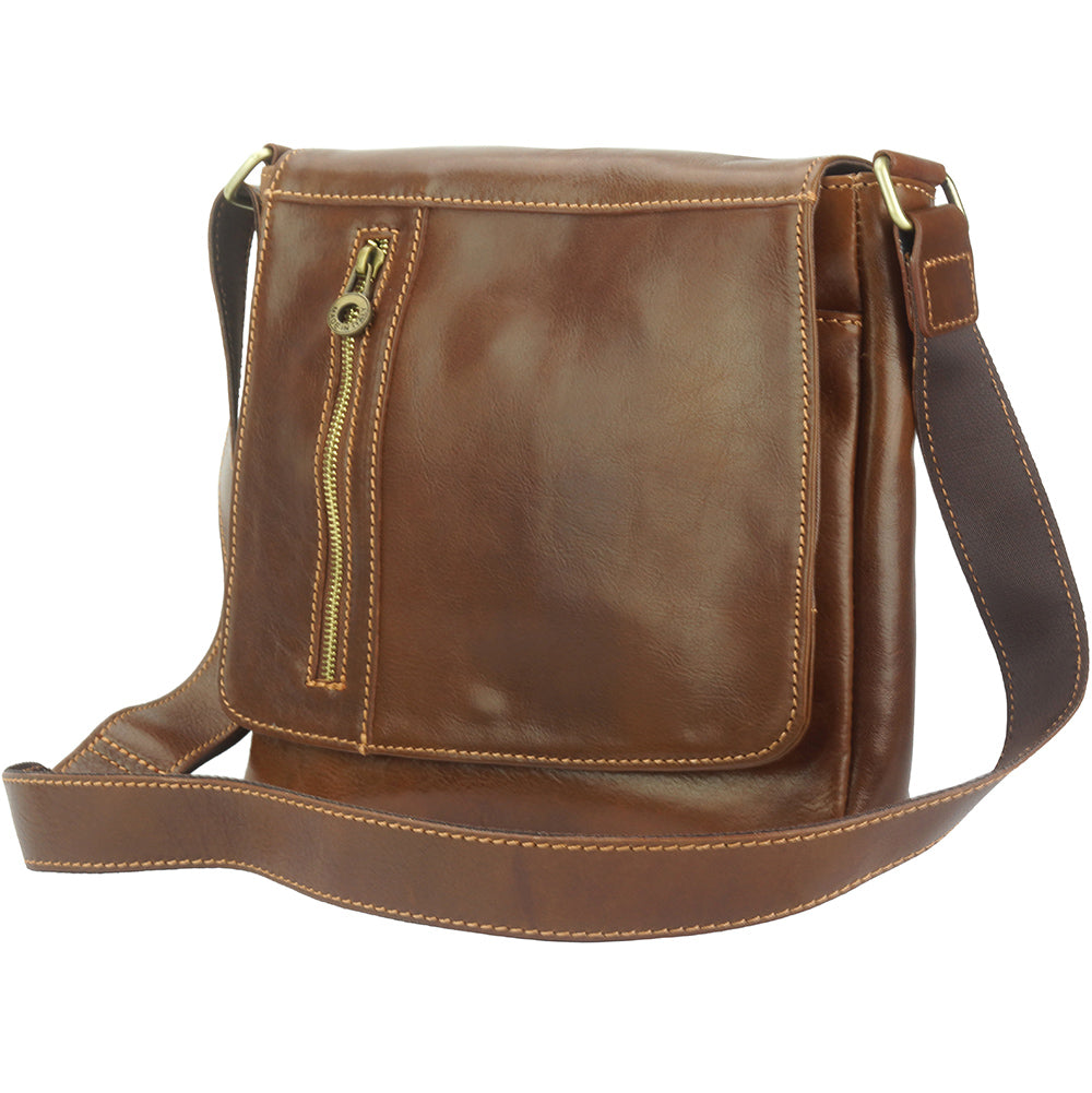 Messenger Amico with genuine leather - Scarvesnthangs