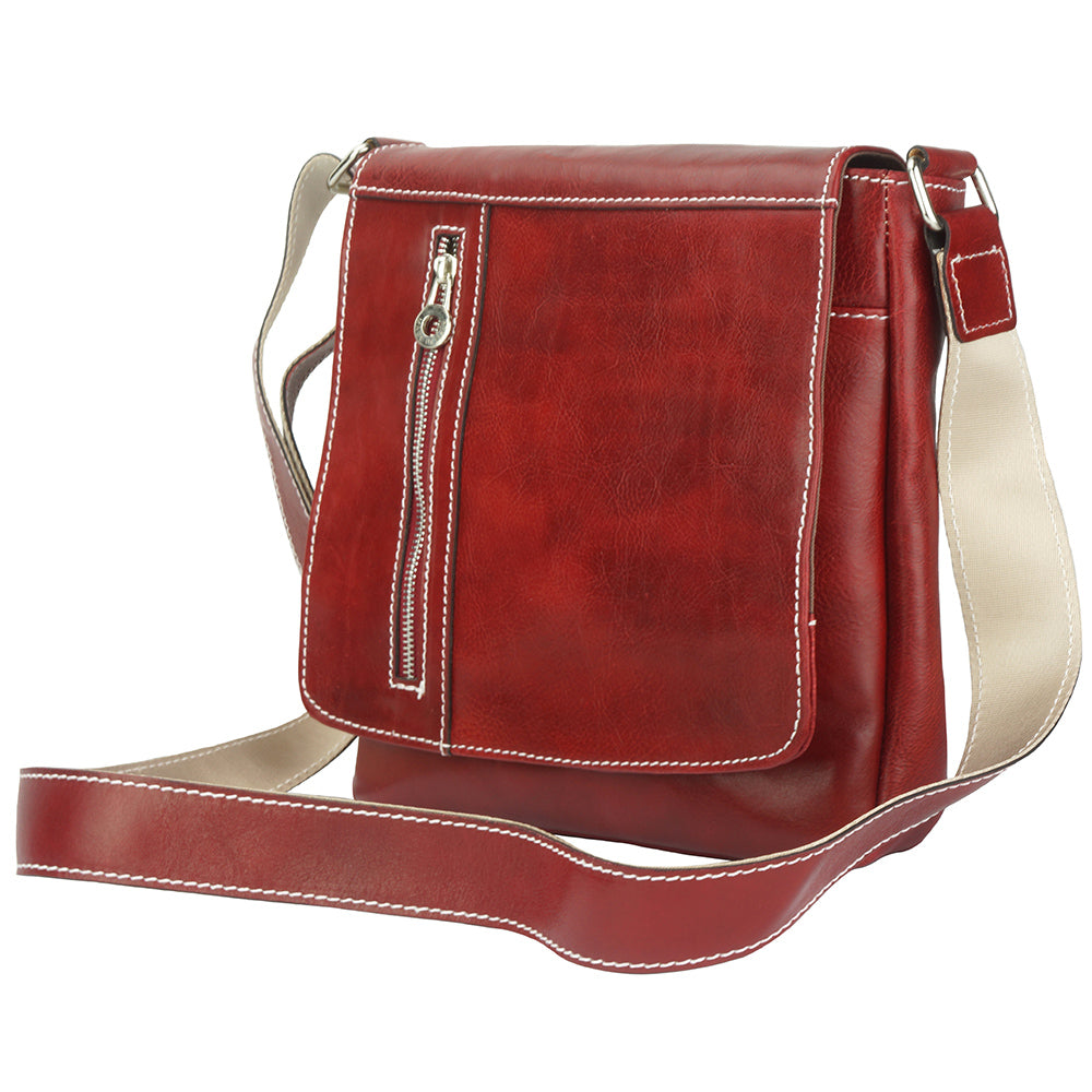 Messenger Amico with genuine leather - Scarvesnthangs