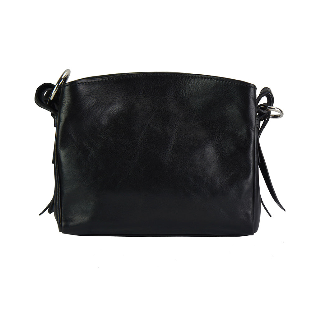 Viviana V leather shoulder bag - Scarvesnthangs