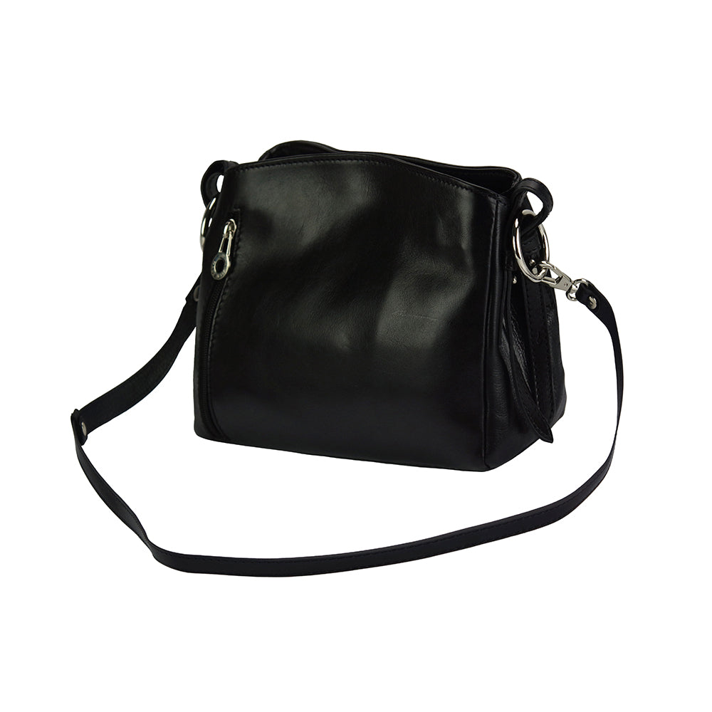 Viviana V leather shoulder bag - Scarvesnthangs