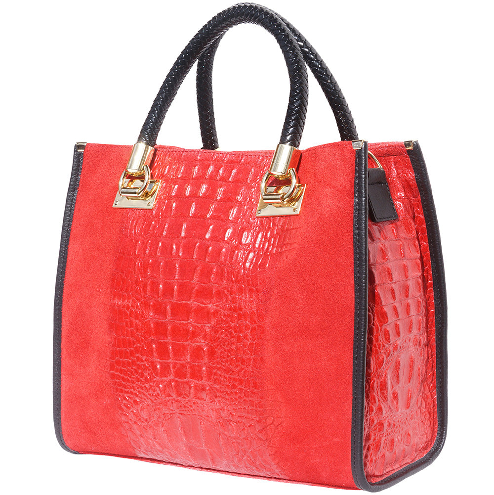 Open Tote leather bag - Scarvesnthangs