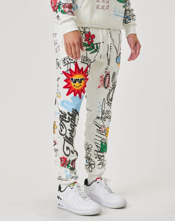 All Over Graphic Jogger - Scarvesnthangs