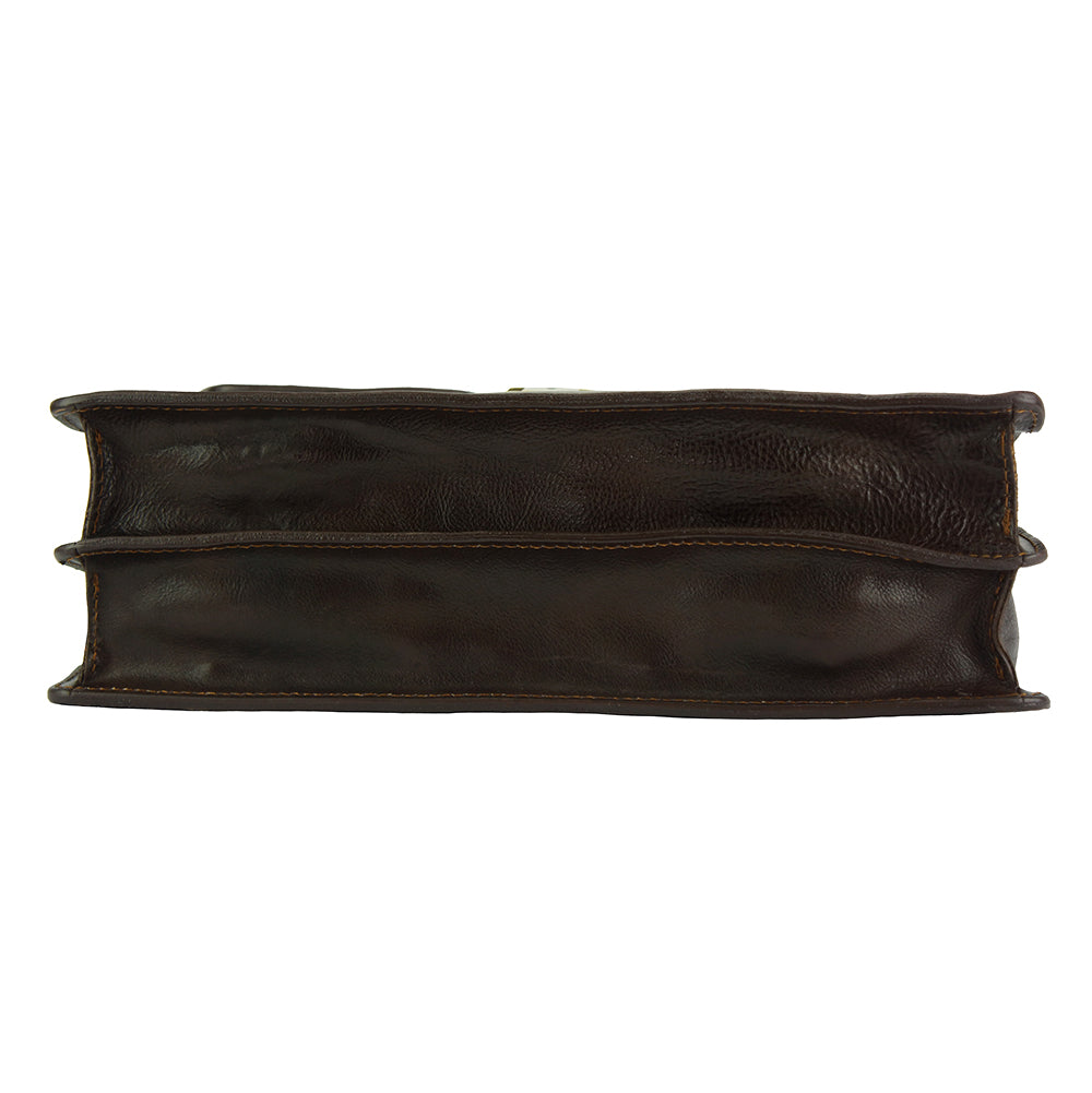 Sergio leather Mini briefcase - Scarvesnthangs