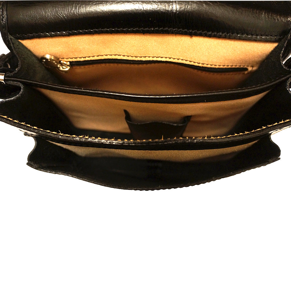 Mini leather messenger bag - Scarvesnthangs