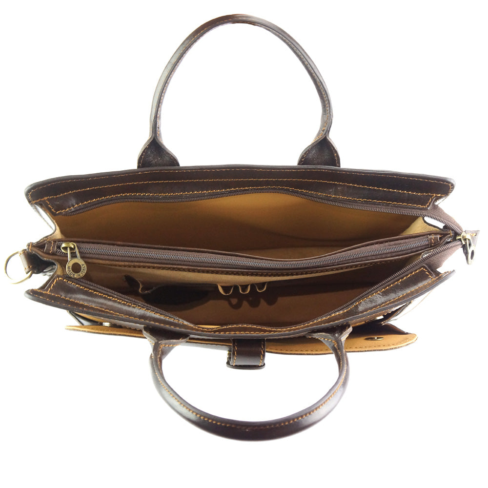 Giacinto leather business bag - Scarvesnthangs