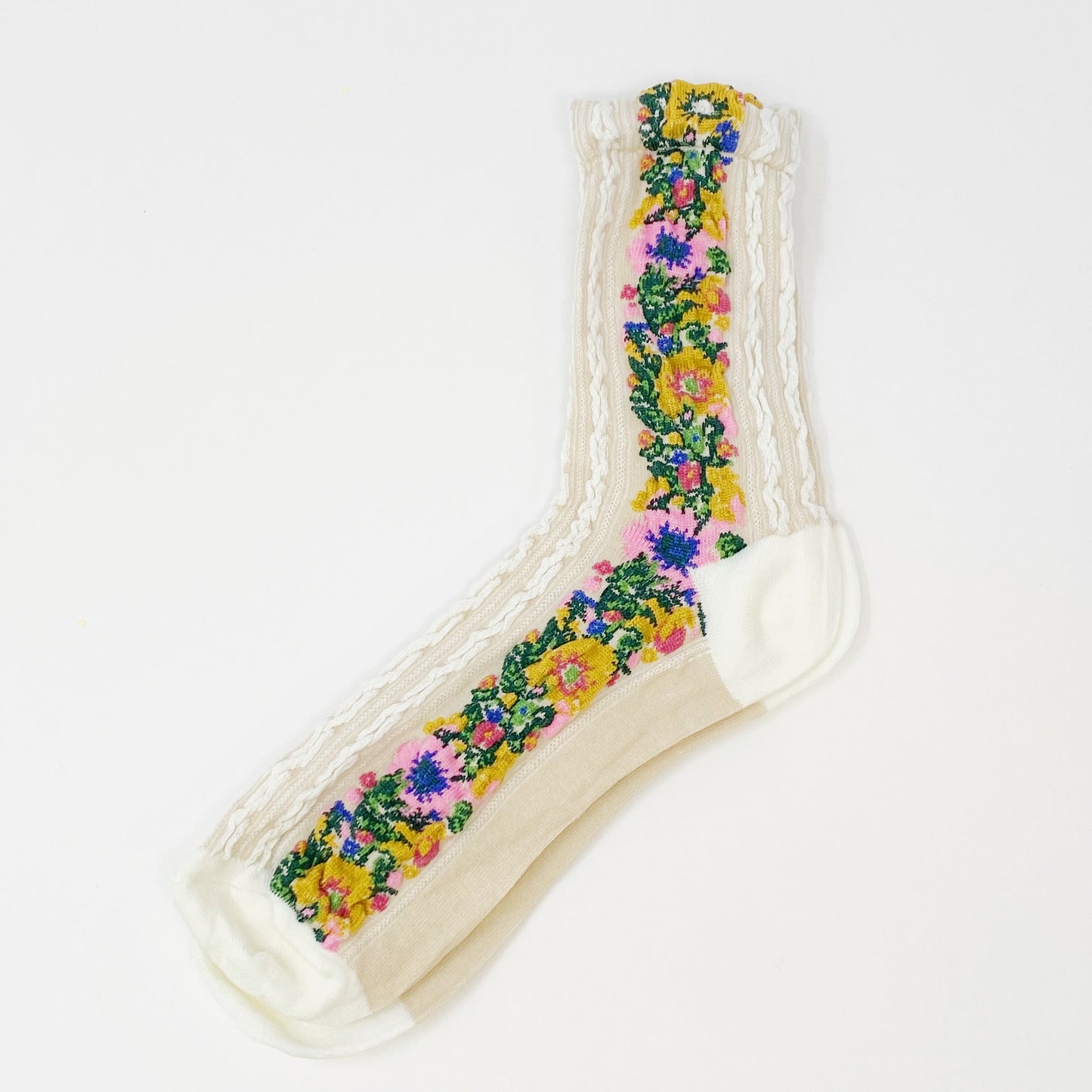 Noble Floral Beauty Socks - Scarvesnthangs