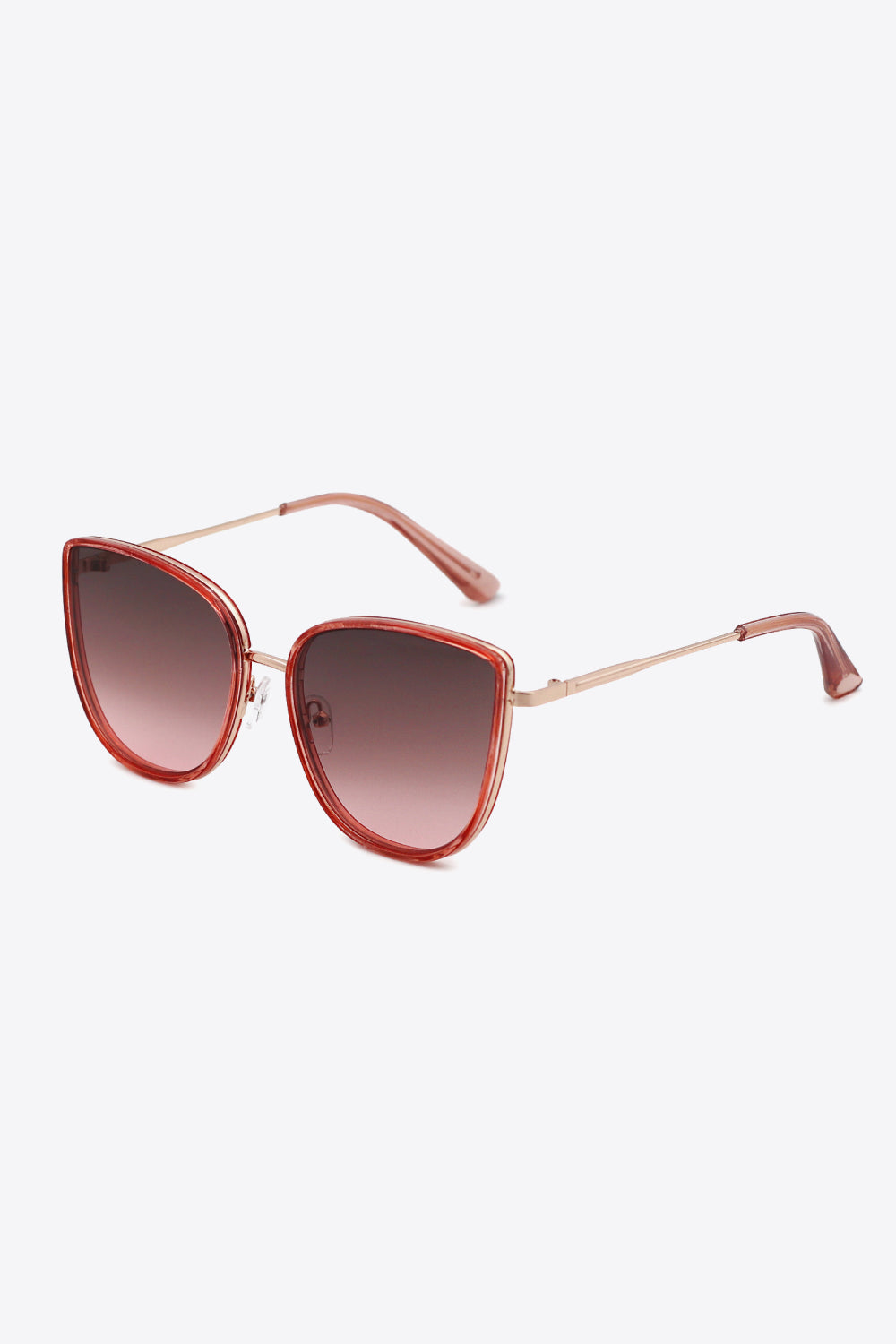 Full Rim Metal-Plastic Hybrid Frame Sunglasses - Scarvesnthangs