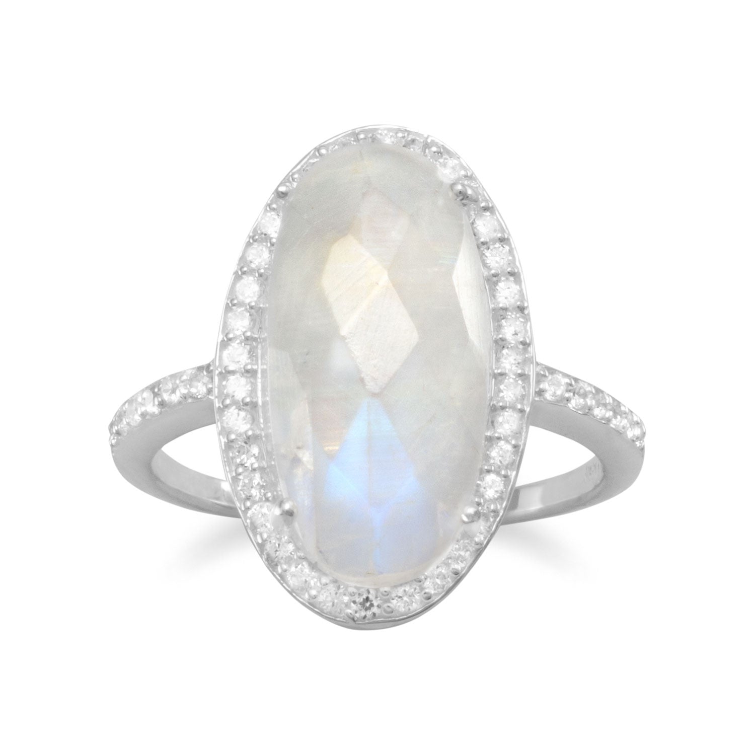 Gorgeous Rainbow Moonstone Ring - Scarvesnthangs