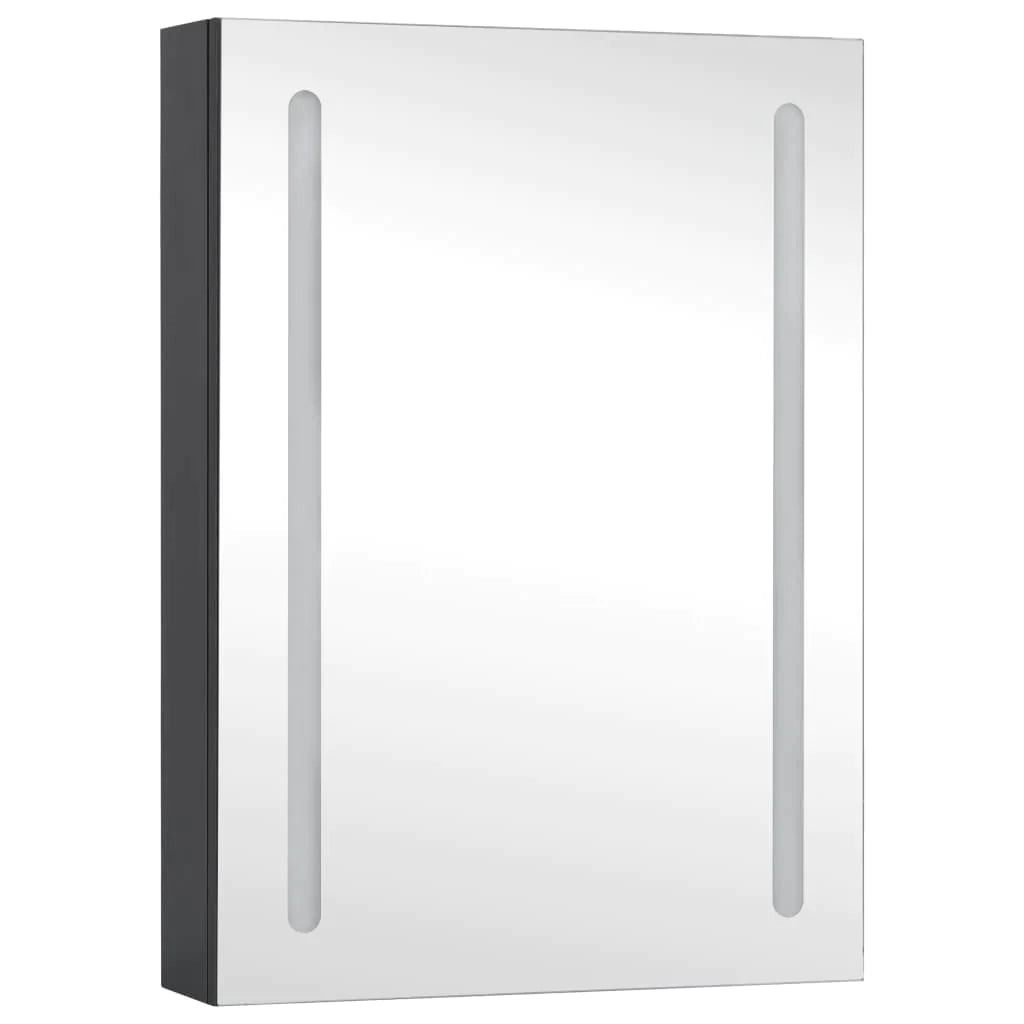 vidaXL LED Bathroom Mirror Cabinet 19.7"x5.1"x27.6"-1