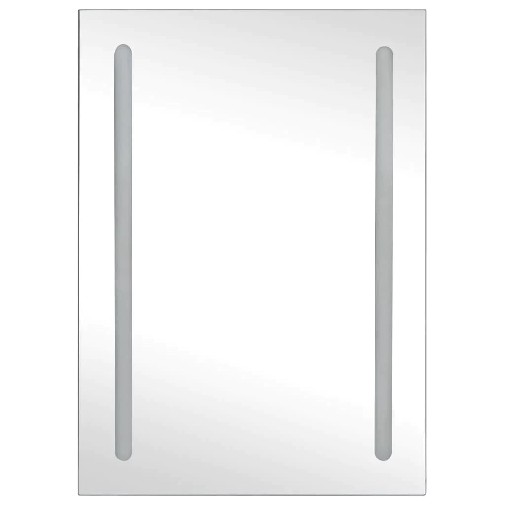 vidaXL LED Bathroom Mirror Cabinet 19.7"x5.1"x27.6"-2