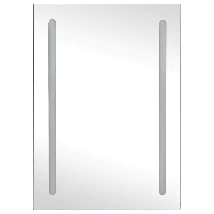 vidaXL LED Bathroom Mirror Cabinet 19.7"x5.1"x27.6"-2