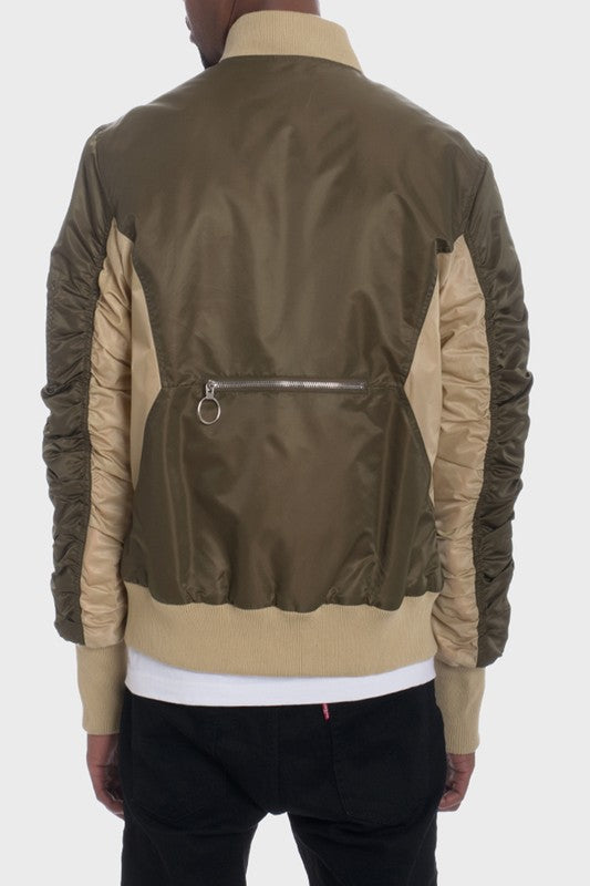 Two Tone Bomber Jacket - Scarvesnthangs