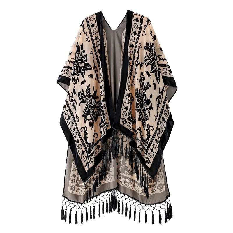 Elegant Boho Burnout Kimono-27