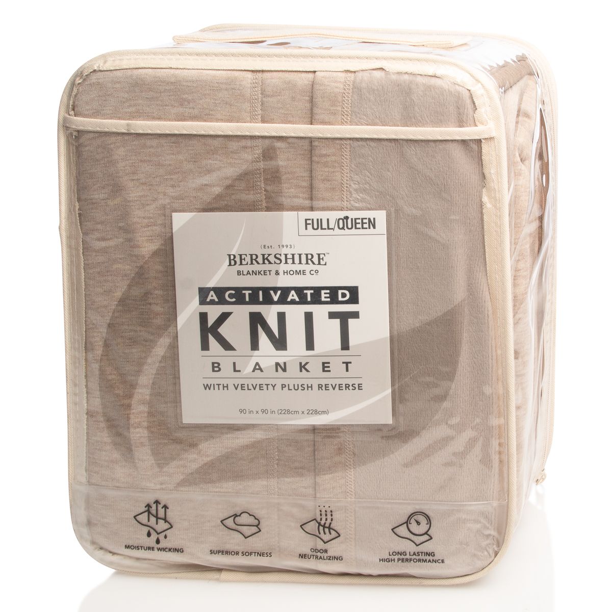 Berkshire Activated Knit Full/Queen Blanket - Velvety Plush - Scarvesnthangs