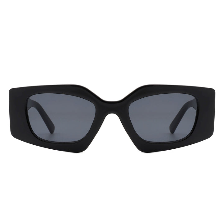 Oceanova - Square Retro Geometric Fashion Sunglasses-3