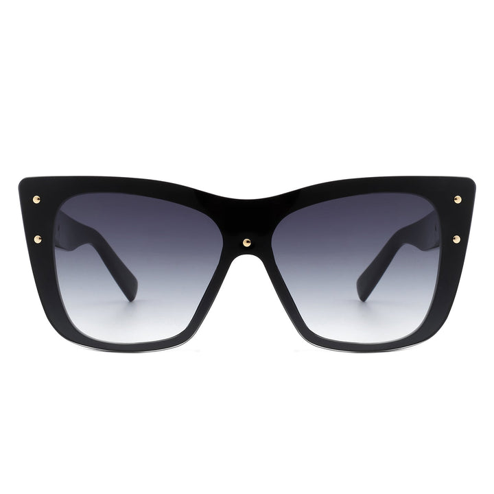 Windborn - Women Retro Square Tinted Cat Eye Fashion Sunglasses-3