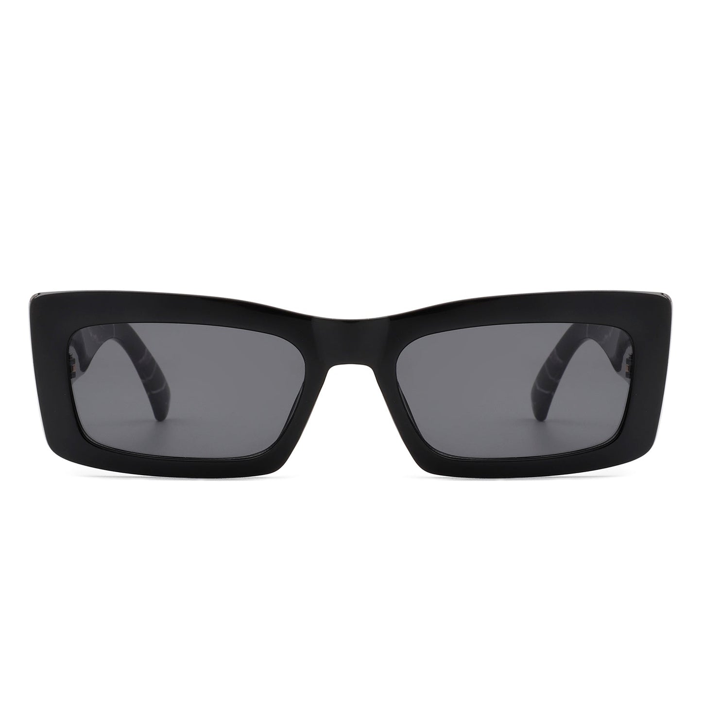 Illumyne - Retro Narrow Rectangle Flat Top Slim Fashion Sunglasses-3