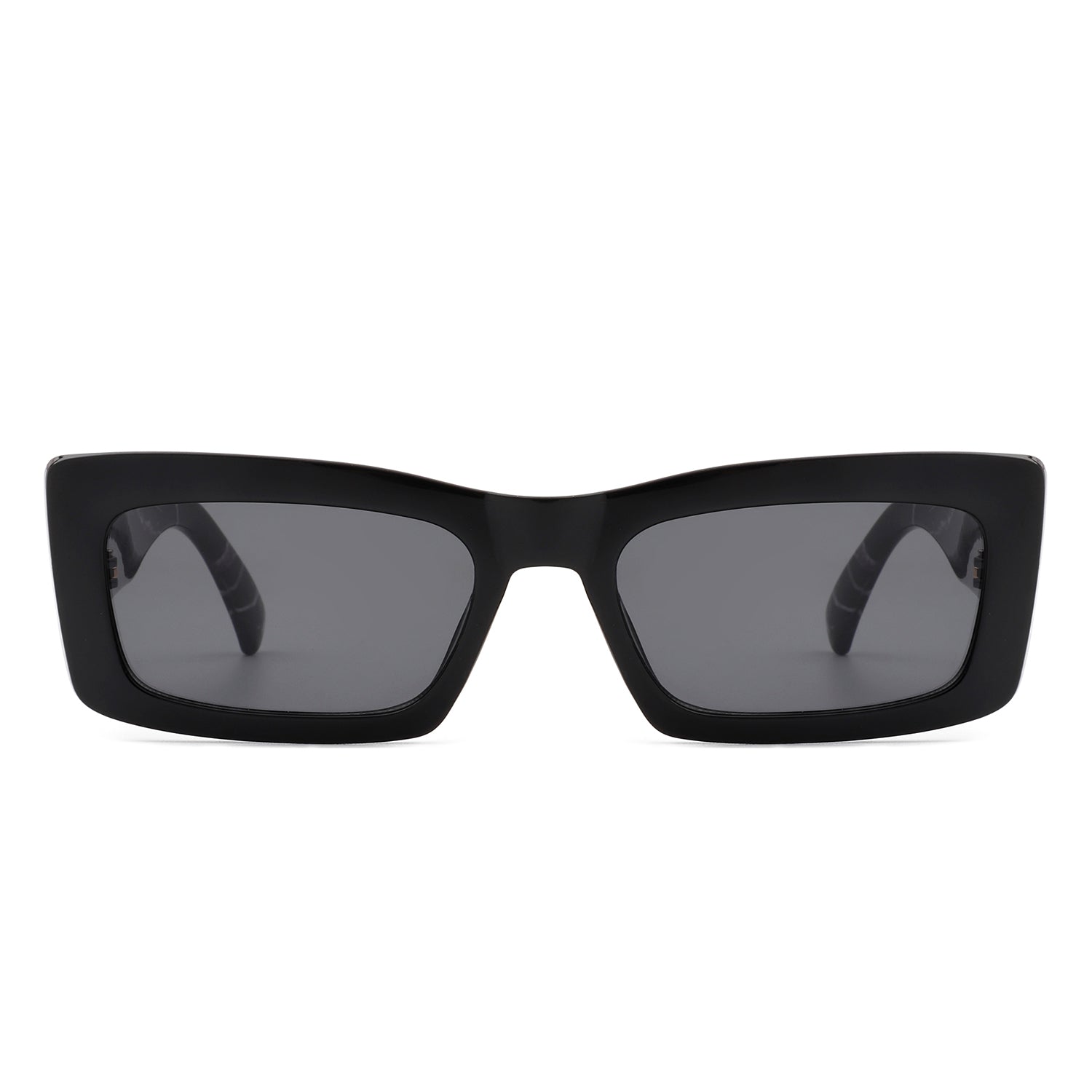 Illumyne - Retro Narrow Rectangle Flat Top Slim Fashion Sunglasses-3