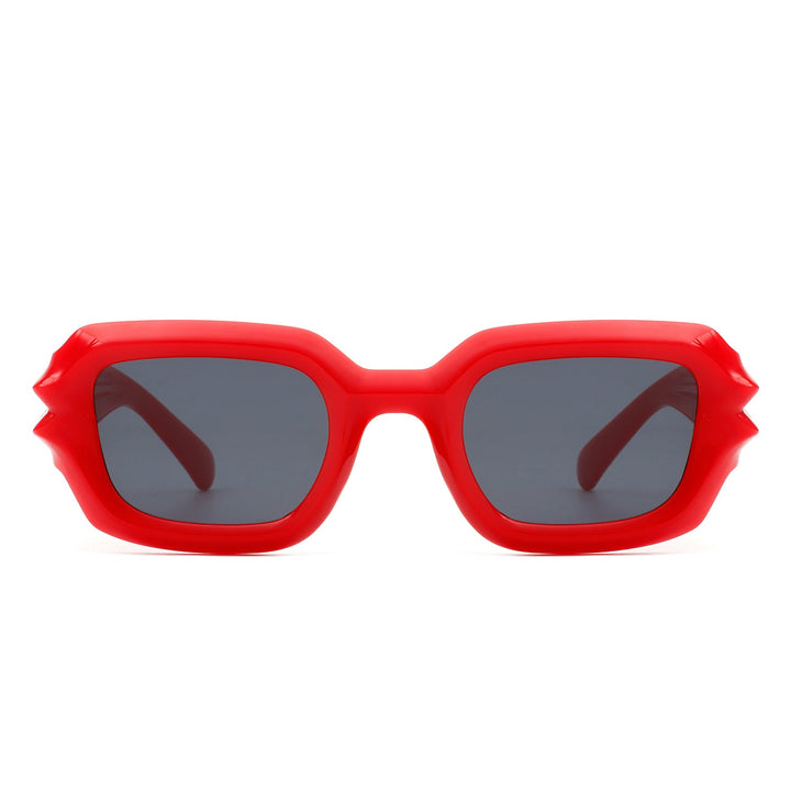 Prismite - Square Geometric Retro Irregular Thick Frame Fashion Sunglasses-5