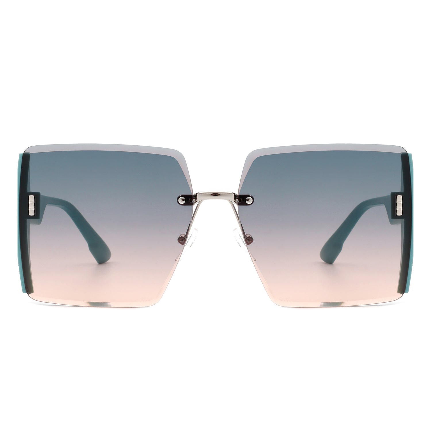 Phoenixy - Square Oversize Half Frame Fashion Women Sunglasses-1