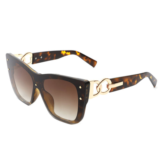 Windborn - Women Retro Square Tinted Cat Eye Fashion Sunglasses-0