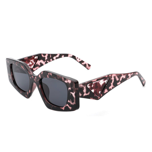 Oceanova - Square Retro Geometric Fashion Sunglasses-0