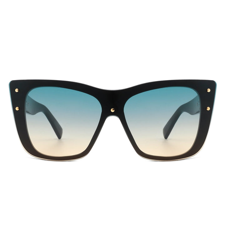 Windborn - Women Retro Square Tinted Cat Eye Fashion Sunglasses-5
