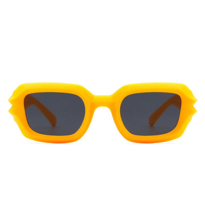 Prismite - Square Geometric Retro Irregular Thick Frame Fashion Sunglasses-7